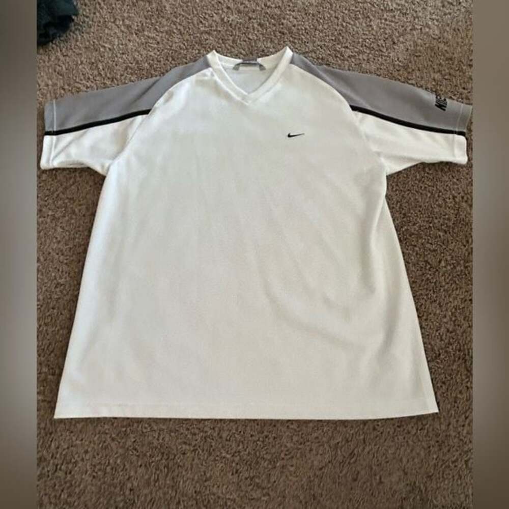 Vintage Y2K mesh shirt Nike v neck